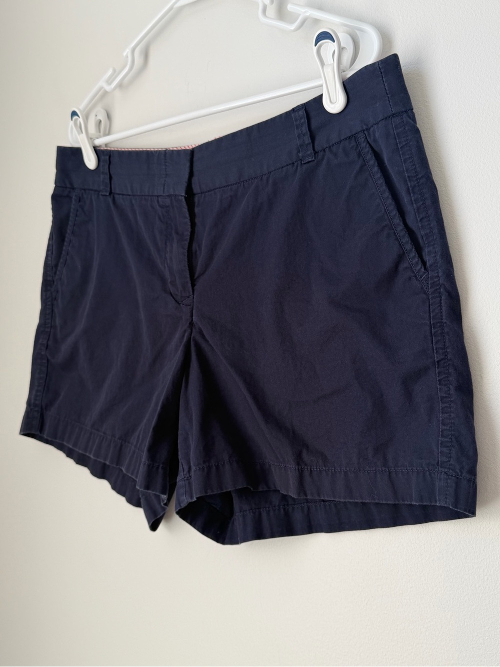 J. Crew Navy Blue Cotton Chino Shorts Size 14